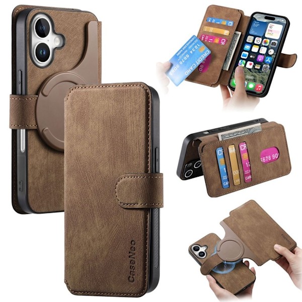 CASENEO iPhone 16 Fodral - Brun Brun