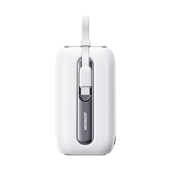 Joyroom Colorful Series 22.5W, 10000mAh Powerbank + 2-in-1 Kablar - Vit Vit