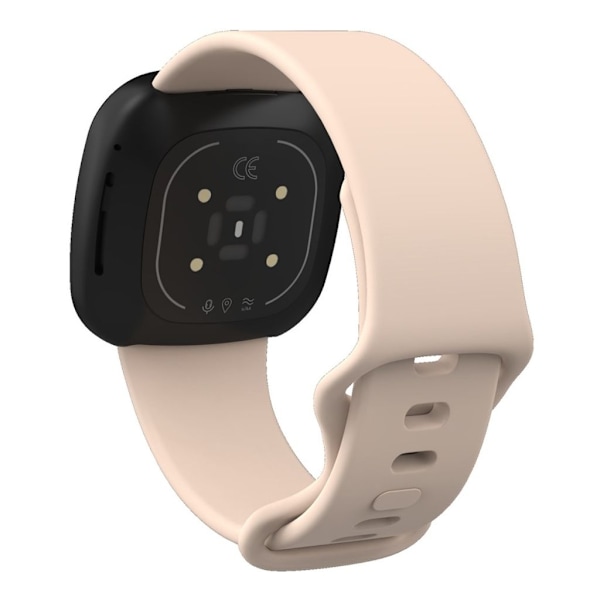 Mjukt Fitbit Versa 4/ Sense 2 klockarmband - Ljusrosa Ljusrosa
