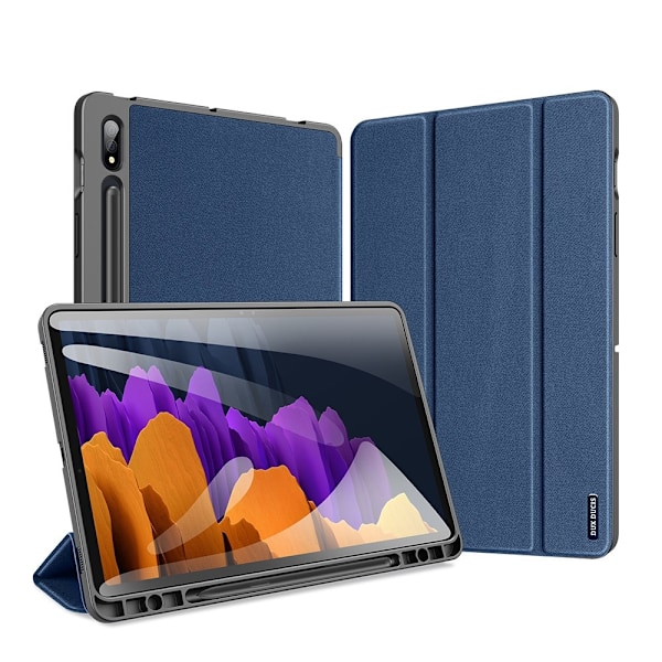 Dux Ducis Domo Fodral för Samsung Galaxy Tab S7 Plus/S8 Plus - Blå Blå