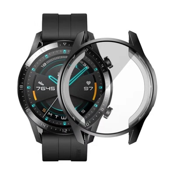 Huawei GT2 46mm Skal + skärmskydd - Svart Svart
