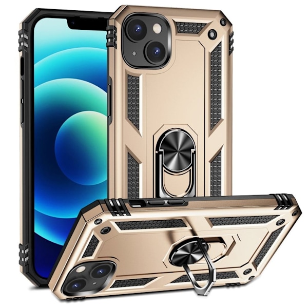IPhone 15 skal med en magnethållare - Guldfärgat Guld