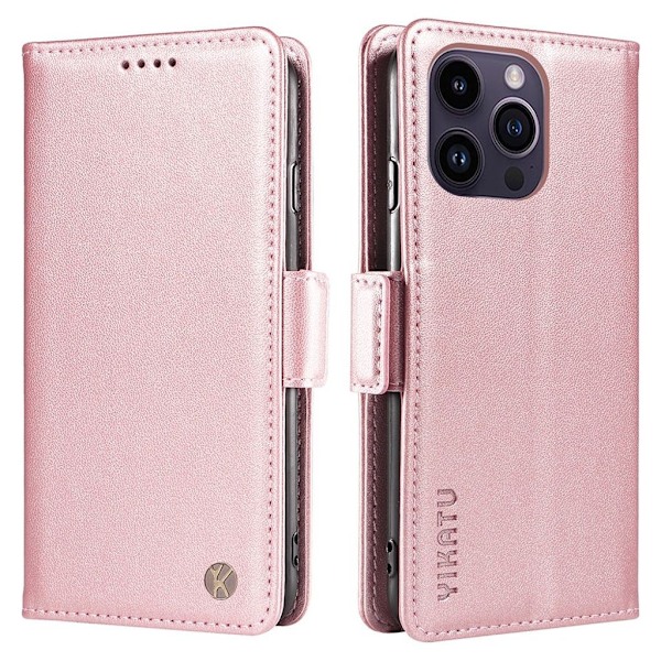 YIKATU iPhone 15 Pro Max fodral - Roséguldfärgat Rosa