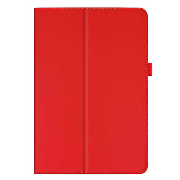 Lenovo Tab M10 Gen 1 Litchi skin Fodral med stativ - Röd Röd
