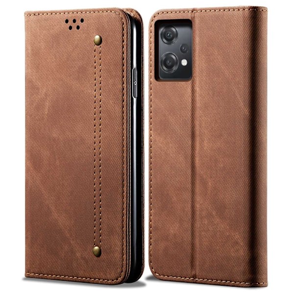 OnePlus Nord CE 2 Lite 5G Magnetic Suction Wallet Style Fodral - Coffee Brun