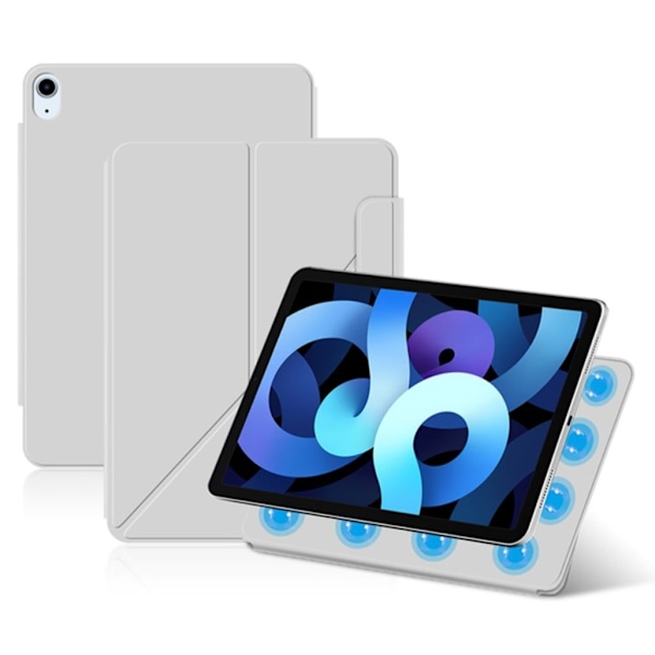 iPad Pro 11" & Air 11"/10.9" Magnetisk fodral med stativ - Grå grå