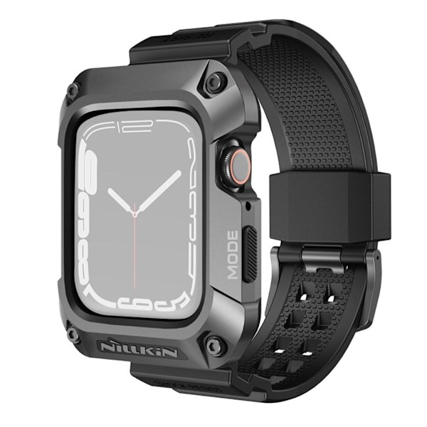 NILLKIN Apple Watch 6/5/4/SE 44mm Klockarmband med Skal - Grå grå