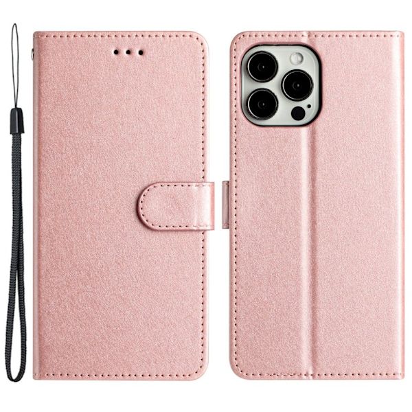 iPhone 12 Pro Max Plånboksfodral med Kortplats - Roséguld Rosa