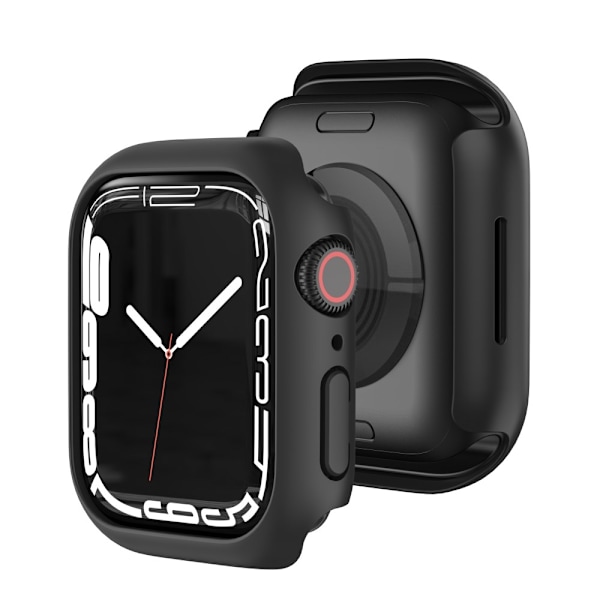 Apple Watch 7 / 8 / 9 45mm Hårt skal för klockram  - Svart Svart