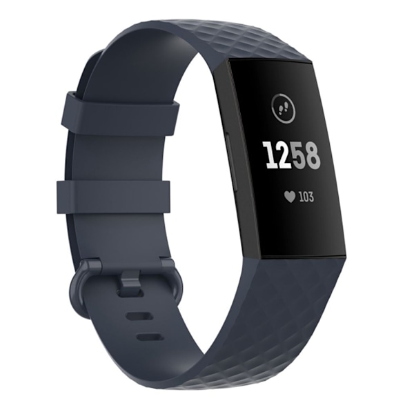 Vattentätt Fitbit Charge 4 etc. band - Blågrått grå