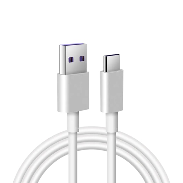 SiGN SuperCharge USB-C Kabel 5A, 25W, 2m - Vit Vit