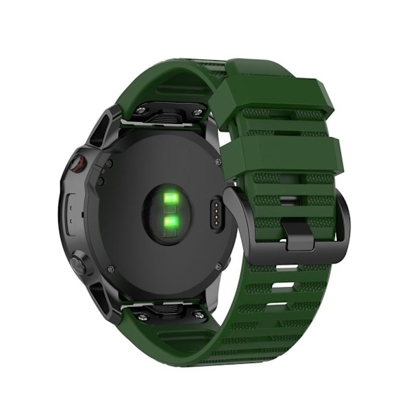Garmin Fenix 7X/6X/6X Pro/5X/5X Plus etc. Klockarmband i silikon - Grön Grön
