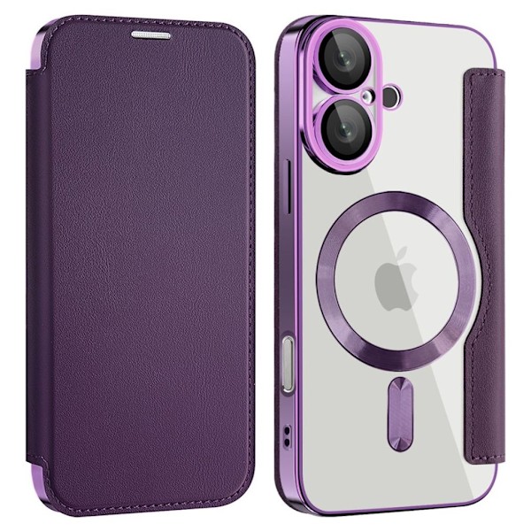 iPhone 16 Plus Fodral med Kortplatser - Lila Lila
