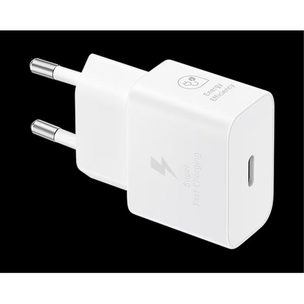 Samsung Snabbladdare, USB-C, 25W - Vit Vit