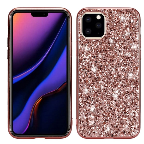 Glittrigt iPhone 11 Pro skal - Roseguld Roseguld