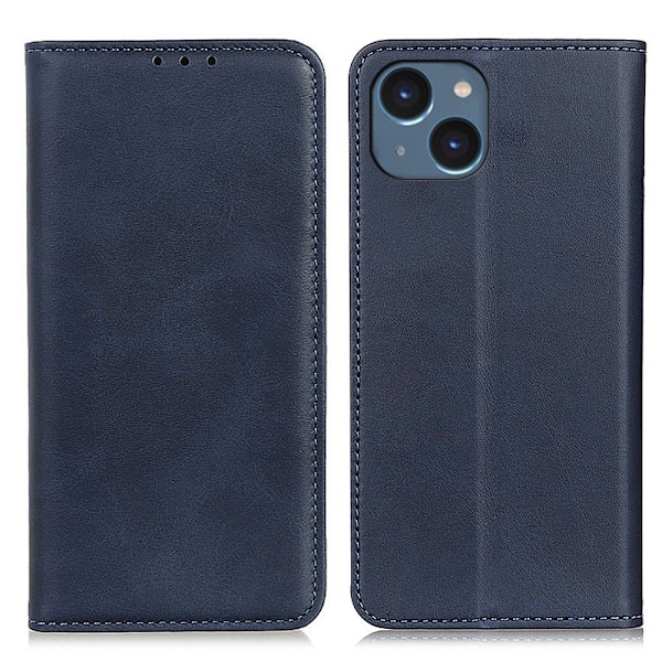 Premium Plånboksfodral iPhone 14 Plus - Blå Blå