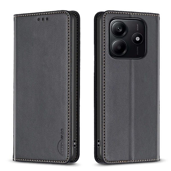 BINFEN COLOR Xiaomi Redmi Note 14 5G Plånboksfodral - Svart Svart