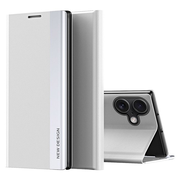 iPhone 16 Plus Fodral med stativ - Vit Vit