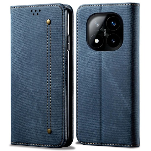 Xiaomi Redmi Note 14 Pro 5G Denim Plånboksfodral - Blå Blå