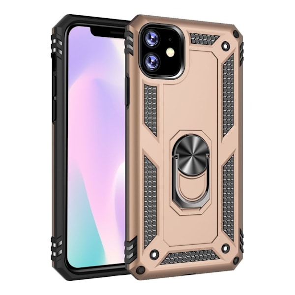 IPhone 11 skal med en ring - Guld Guld
