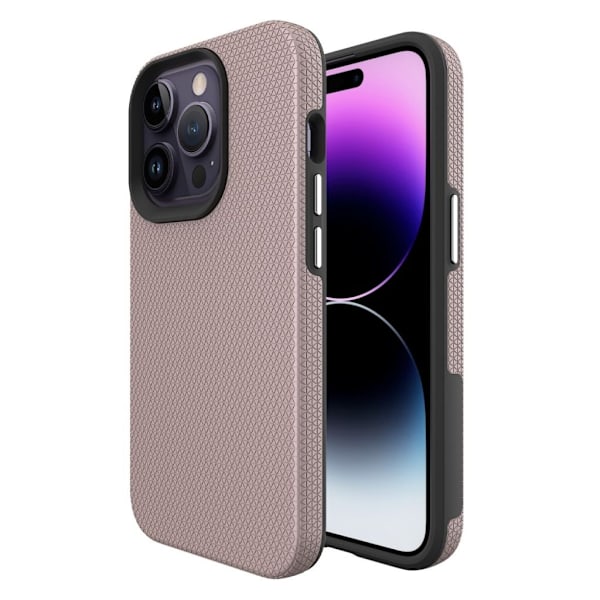 Stöttåligt iPhone 15 Pro TPU-skal - Roséguld Rosa