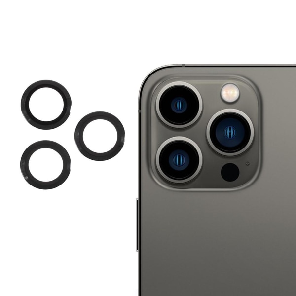 RURIHAI iPhone 13 Pro Max, 13 Pro linsskydd - Svart Svart