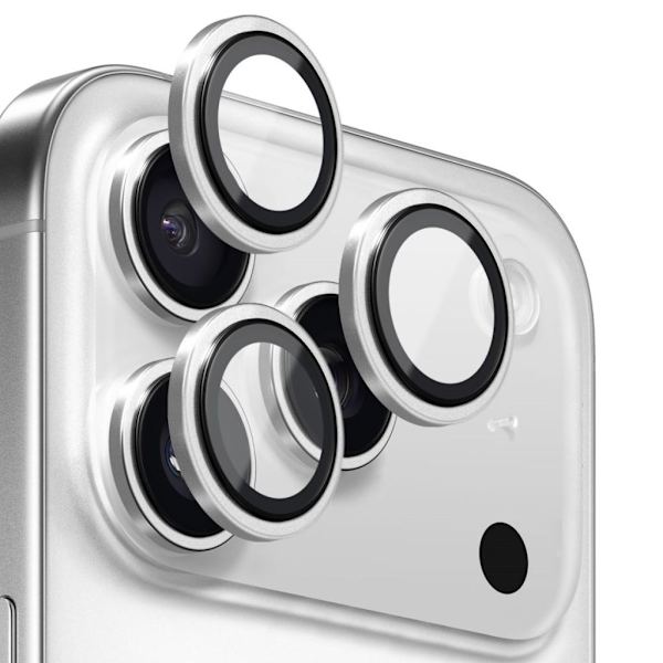 NORTHJO iPhone 17 Pro Max / 17 Pro Linsskydd 9H - Silver Silver
