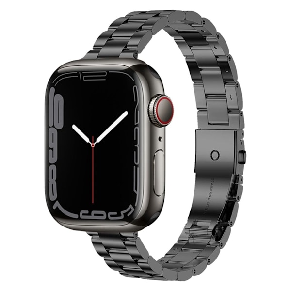 Apple Watch Ultra/Ultra 2 49mm etc Smalt länk Klockarmband - Svart Svart