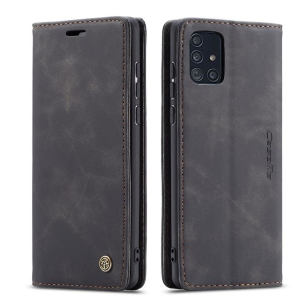 CASEME 013 Series Plånboksfodral för Samsung Galaxy A71 - Svart Svart