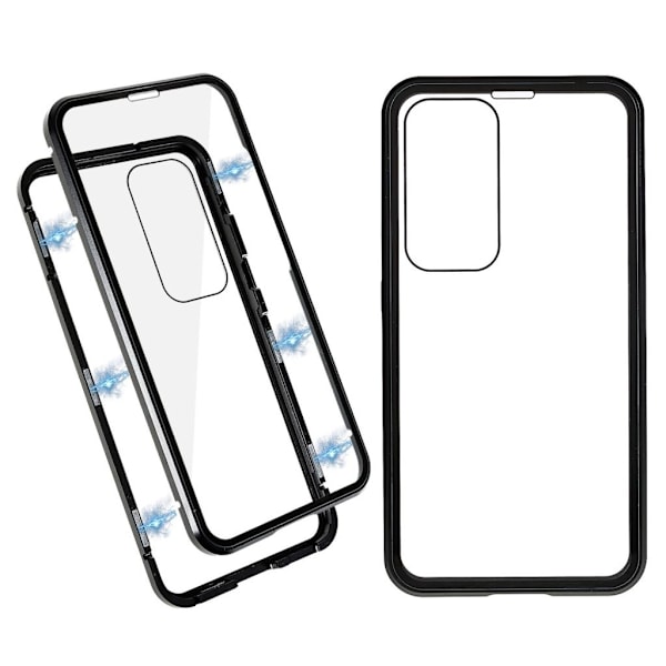Samsung Galaxy S23 Plus skal i härdat glas - Svart Svart