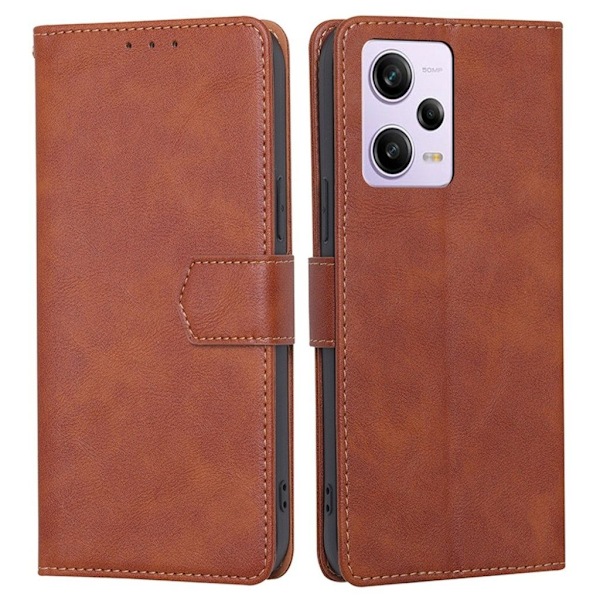Xiaomi Redmi Note 12 Pro 5G Fodral med RFID-blockering - Brun Brun