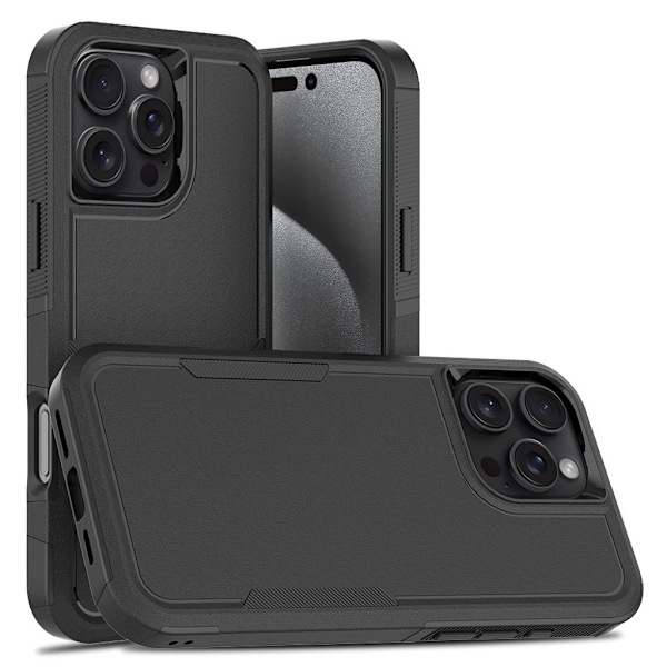iPhone 16 Pro Max 2-i-1 Skal - Svart Svart