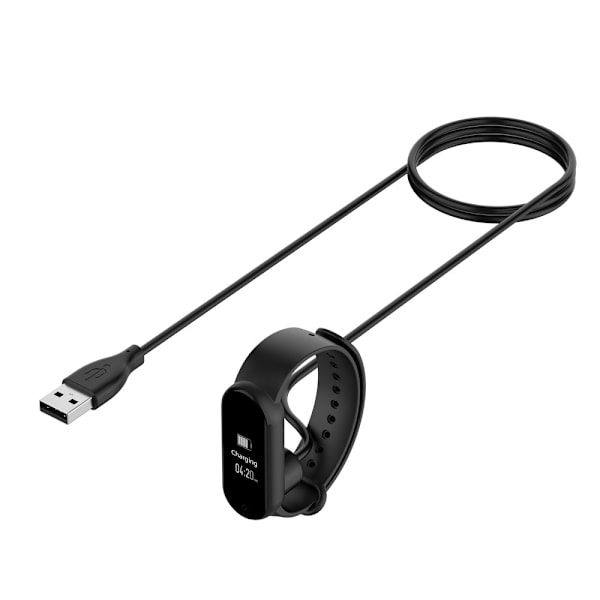 Magnetisk Laddningskabel för Xiaomi Mi Band 5 / 6 - Svart Svart