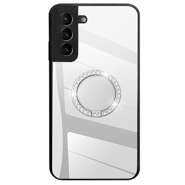Samsung Galaxy S22 5G skal med en spegel och ett stativ - Silverfärgat Silver