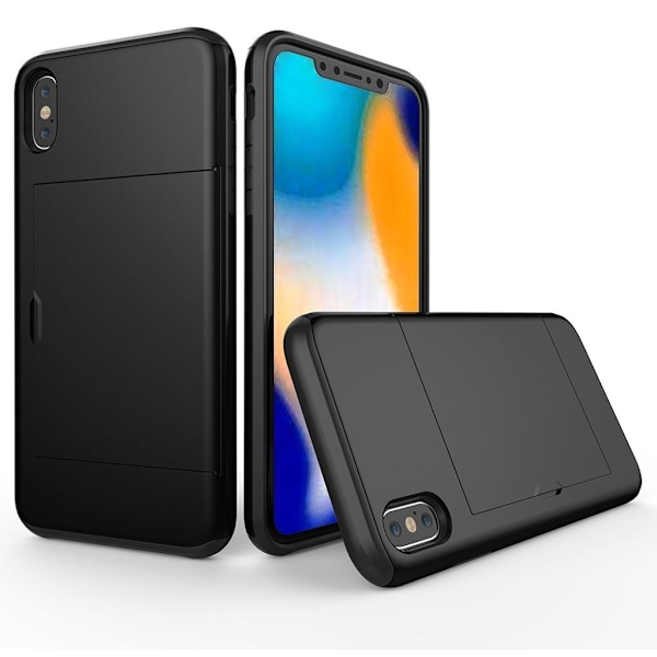 IPhone XS Max skal med en kortplats - Svart Svart