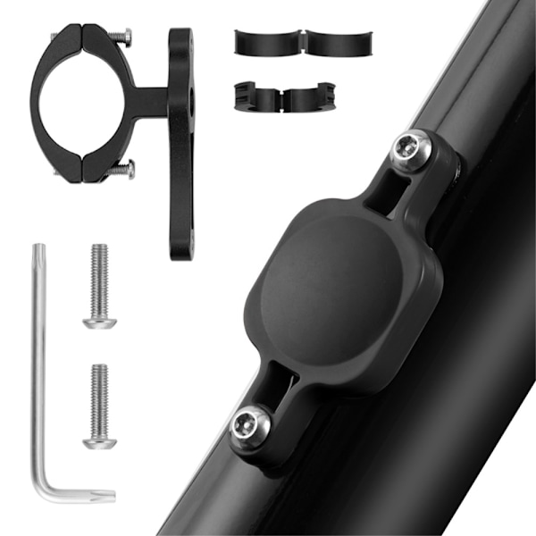 Apple AirTag Skal till Cykel, Vattentät - Svart Svart