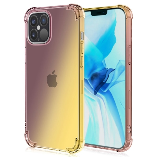 Gradient Design iPhone 14  skal - Svart / Guld Guld