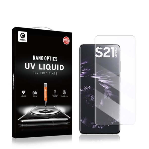 MOCOLO UV Skärmskydd i 3D Härdat Glas för Samsung Galaxy S21 Ult