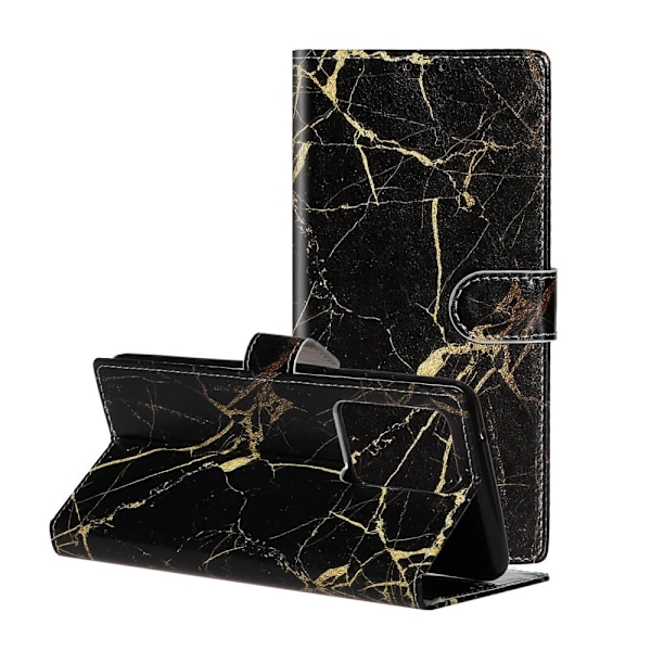 Pattern Printing Fodral till Samsung Galaxy S20 Ultra - Svart/Guld Guld