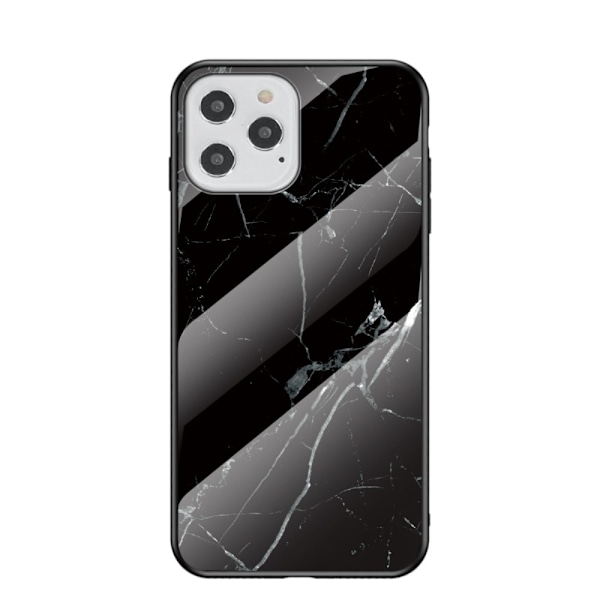 Marmorskal för iPhone 12/12 Pro - Svart Svart