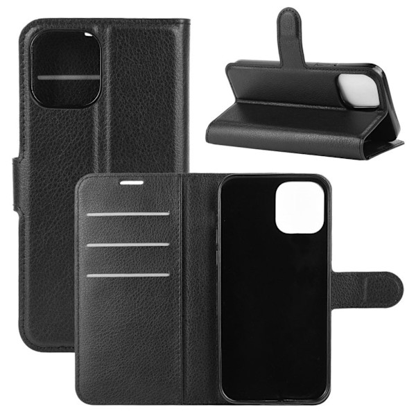 Praktiskt iPhone 12 Pro Max fodral - Svart Svart