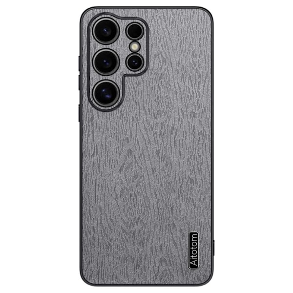 Samsung Galaxy S25 Ultra Skal med trätextur - Grå grå