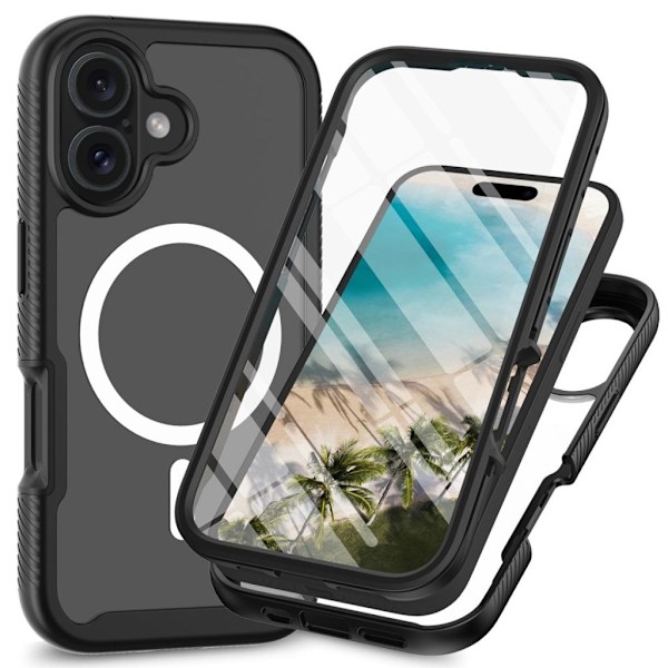 iPhone 16 2-i-1 Skal - Svart Svart