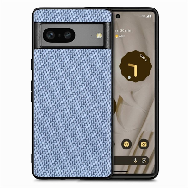 Texturerat Google Pixel 7A 5G skal - Blått Blå
