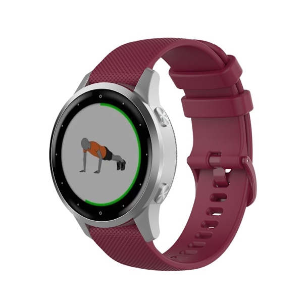 Garmin VivoMove 3S/VivoActive 4S Klockarmband i silikon - Röd Röd