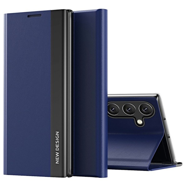 Samsung Galaxy A36 5G Telefon Fodral med Stativ - Blå Blå