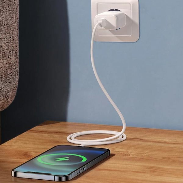 SiGN iPhone 13 Laddare USB-C PD & USB-C till Lightning Kabel MFI 1m, 20W