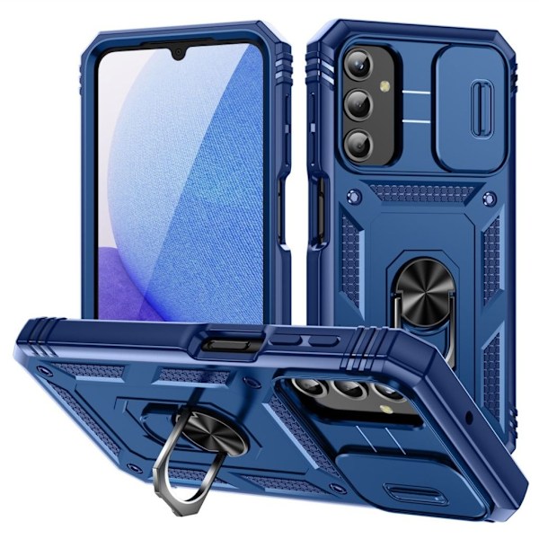 Samsung Galaxy A25 5G skal med stativ - Blå Blå
