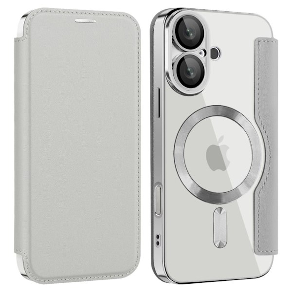 iPhone 16 Plus Fodral med Kortplatser - Grå grå