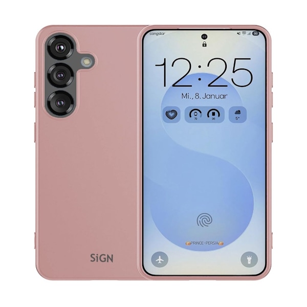 SiGN Liquid Silicone skal till Samsung Galaxy S25 - Rosa Rosa
